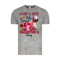 Cloud Rock just a girl who loves valentine's day Vintage Tee - OliviaCreatesArt