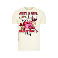 Vintage Arctic just a girl who loves valentine's day Vintage Tee - OliviaCreatesArt