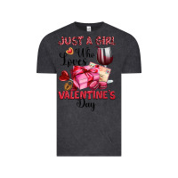 Vintage Black just a girl who loves valentine's day Vintage Tee - OliviaCreatesArt