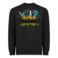 Black customize nail tools with sunflower preview Heavyweight Sweatshirt - BarkalooDesign