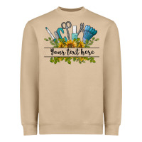 Mushroom customize nail tools with sunflower preview Heavyweight Sweatshirt - BarkalooDesign