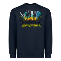 Navy customize nail tools with sunflower preview Heavyweight Sweatshirt - BarkalooDesign