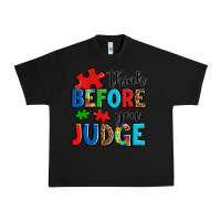 Black think before you judge Urban Heavy Tee - OliviaCreatesArt