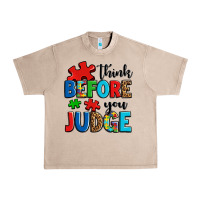 French Oak think before you judge Urban Heavy Tee - OliviaCreatesArt