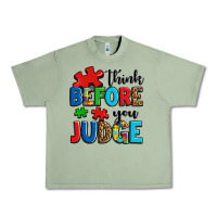 Oil Green think before you judge Urban Heavy Tee - OliviaCreatesArt