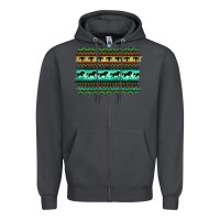 Smoke turquoise aztec bullskull and horse Zipper Hoodie - BarkalooDesign