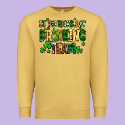 St Patricks Day Drinking Team Premium Sweatshirt Designed By Adodesignshop