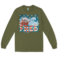 Army Green Born to be free Long Sleeve Tee - FaDigitalArtStudio