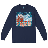 Navy Born to be free Long Sleeve Tee - FaDigitalArtStudio