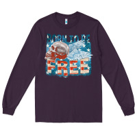 Plum Born to be free Long Sleeve Tee - FaDigitalArtStudio