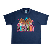 Navy Periodt afro woman nail art Urban Heavy Tee - RanaPortraitStore