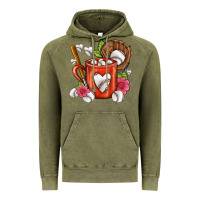 Vintage Olive Baseball Coffee cup Vintage Hoodie - FaDigitalArtStudio