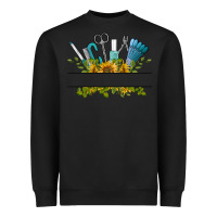 Black customize nail tools with sunflower Heavyweight Sweatshirt - BarkalooDesign