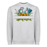 Heather Grey customize nail tools with sunflower Heavyweight Sweatshirt - BarkalooDesign