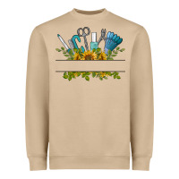 Mushroom customize nail tools with sunflower Heavyweight Sweatshirt - BarkalooDesign