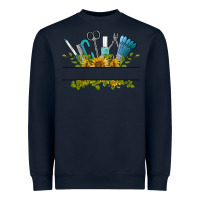 Navy customize nail tools with sunflower Heavyweight Sweatshirt - BarkalooDesign