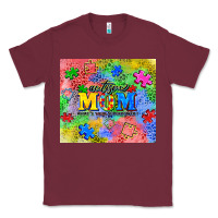 Burgundy autism Classic Tee - CowGirlArtShop