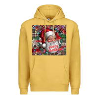 Antique Gold merry christmas Premium Hoodie - CowhideDigitalArt