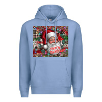 Colony Blue merry christmas Premium Hoodie - CowhideDigitalArt