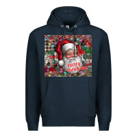 Navy merry christmas Premium Hoodie - CowhideDigitalArt