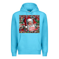 Ocean Blue merry christmas Premium Hoodie - CowhideDigitalArt