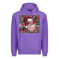 Purple merry christmas Premium Hoodie - CowhideDigitalArt