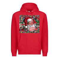 Red merry christmas Premium Hoodie - CowhideDigitalArt