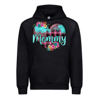Black mommy leopard turquoise heart Urban Hoodie - JahusDesignShop