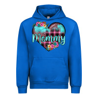 Cobalt mommy leopard turquoise heart Urban Hoodie - JahusDesignShop