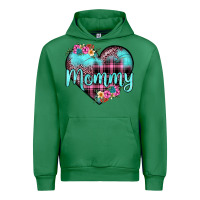 Emerald mommy leopard turquoise heart Urban Hoodie - JahusDesignShop