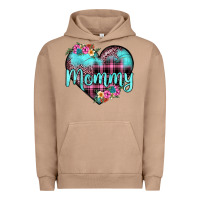 Pigment Burro mommy leopard turquoise heart Urban Hoodie - JahusDesignShop