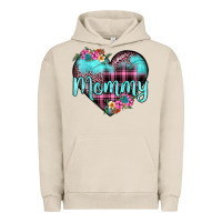 Pigment French Oak mommy leopard turquoise heart Urban Hoodie - JahusDesignShop