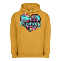 Pigment Peanut Butter mommy leopard turquoise heart Urban Hoodie - JahusDesignShop
