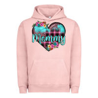 Pigment Salmon mommy leopard turquoise heart Urban Hoodie - JahusDesignShop
