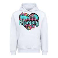 White mommy leopard turquoise heart Urban Hoodie - JahusDesignShop