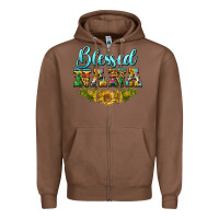 Chestnut blessed nana Zipper Hoodie - BarkalooDesign