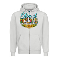 Dove Grey blessed nana Zipper Hoodie - BarkalooDesign