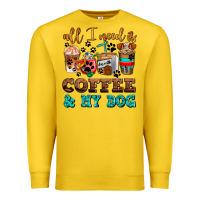 Lemon all i need is coffee and my dog Premium Sweatshirt - AdoDesignShop