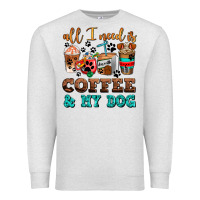 Oatmeal Heather all i need is coffee and my dog Premium Sweatshirt - AdoDesignShop