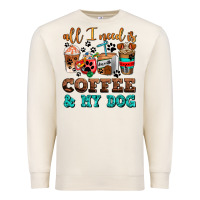 Sandshell all i need is coffee and my dog Premium Sweatshirt - AdoDesignShop