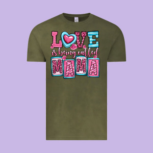 Love Is Being Called Mama Vintage Tee Designed By Oliviacreatesart