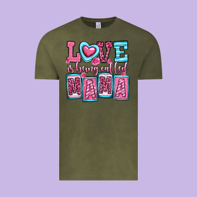 Love Is Being Called Mama Vintage Tee Designed By Oliviacreatesart