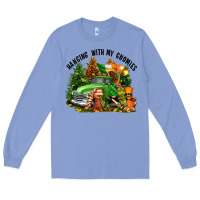 Colony Blue St. Patricks Day hanging with my gnomies Long Sleeve Tee - FaDigitalArtStudio