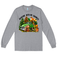 Heather Grey St. Patricks Day hanging with my gnomies Long Sleeve Tee - FaDigitalArtStudio
