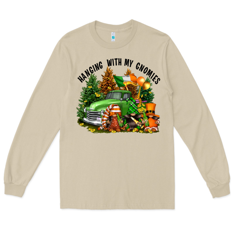 St. Patricks Day Hanging With My Gnomies Long Sleeve Tee by FaDigitalArtStudio | Teevron
