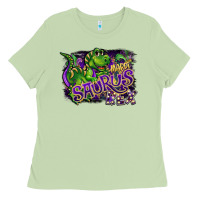 Matcha mardi saurus rex Ladies Tee - CowGirlArtShop