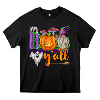 Black Boo Y'all Heavy Core Tee - texasbilliewilder