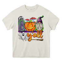 Cream Boo Y'all Heavy Core Tee - texasbilliewilder