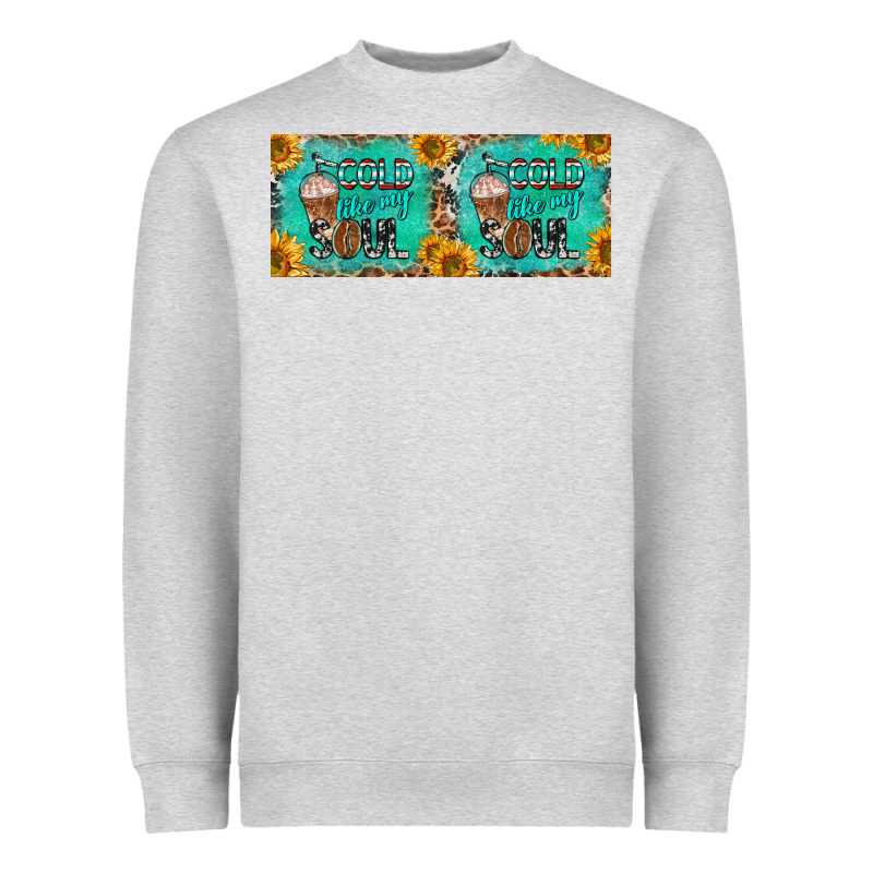 Cold Like My Soul 15 Oz Mug Heavyweight Sweatshirt by BarkalooDesign | Teevron
