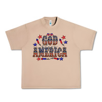 Burro 4 july god bless america western Urban Heavy Tee - CowCowDesign